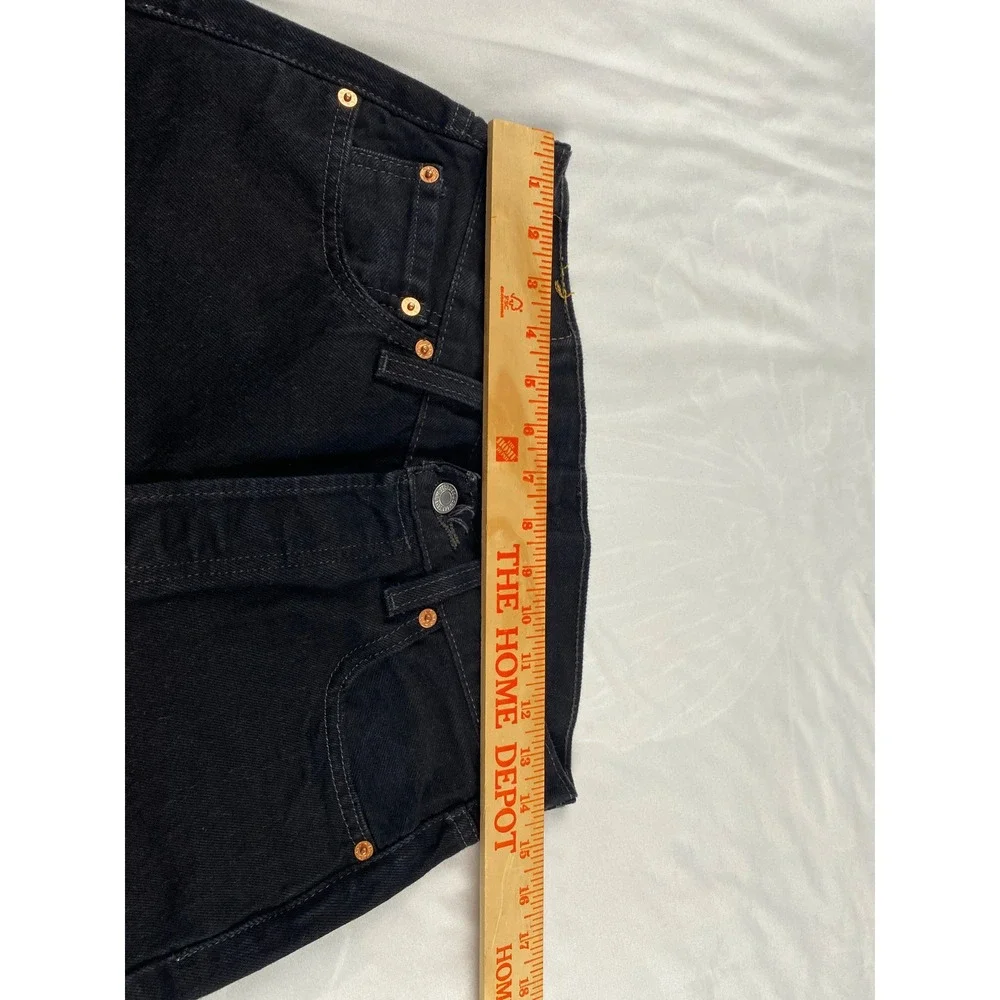 Levi's 501 Original Fit Jeans Mens 30x34 Black Excellent Straight Leg Button Fly